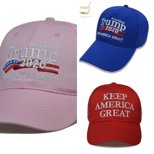 

h7bpr quality donald trump 2020 baseball cap patchwork washed outdoor make america again great hat republican president mesh sports cap, Blue;gray