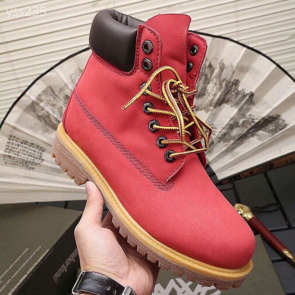 

european station fashionable outdoor kick not bad martin boots for men and women couple leather waterproof snow boots casual high-shoes, Black