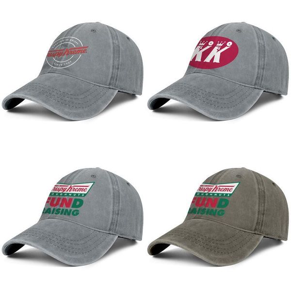 

krispy kreme donuts denim baseball cap cool team stylish hats logo krispy kreme doughnuts flash gold camouflage restaurant, Blue;gray