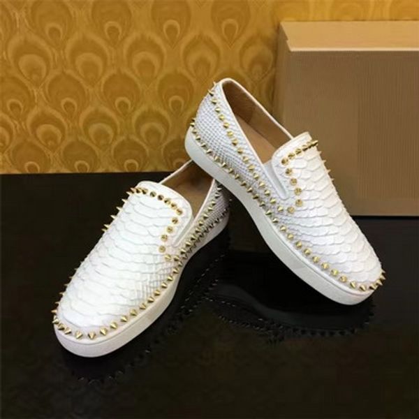 

quality fashion men and women boot sneaker luxury designer velvet rivets women walking shoes no send box 36-46, Black