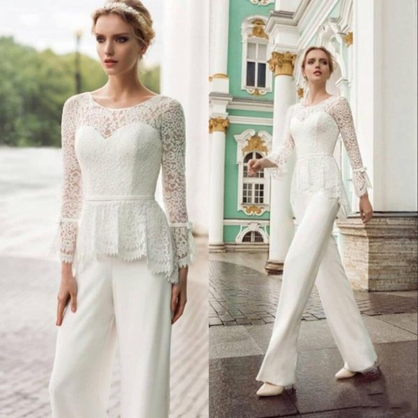 

mother of the bride dresses jumpsuits lace chiffon white pants wedding guest wear formal mother's groom long sleeves, Black;red