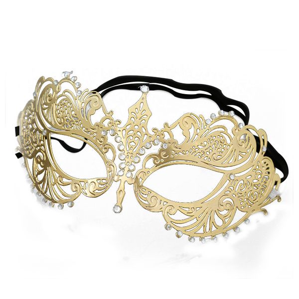 

lasing cut filigree metal mardi gras prom ball venetian masquerade mask gold