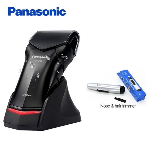 

100% original panasonic electric shaver es-rc30 rechargeable support body wash dyr&wet ergonomics electric razor for men