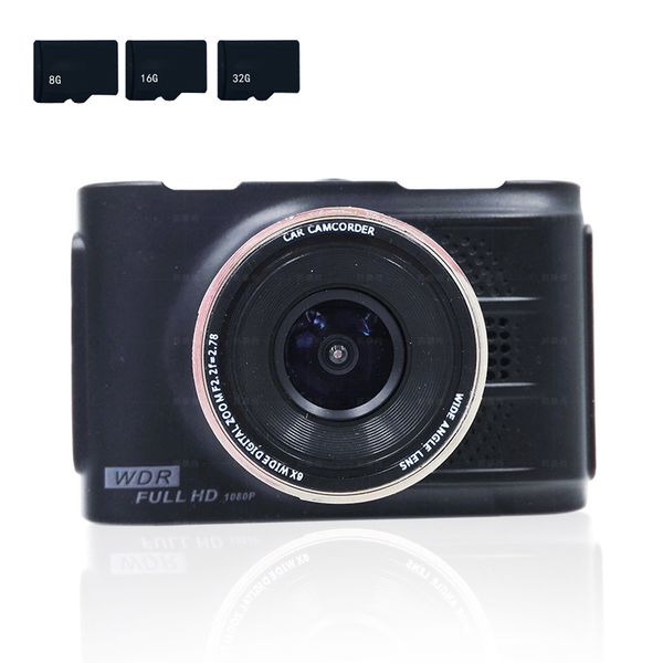 

tospra q7 car dvr camera 3inch full hd 1080p rear view dashcam auto registrar car dvrs video double recording recorder black