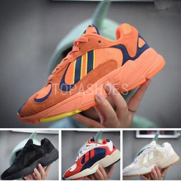 

2018 dragon ball z x yung-1 og goku men women running shoes orange running shoes sports sneakers kanye west female dad size 36-45, White;red
