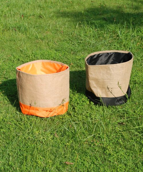 

Domil blank mall new de ign 2019 halloween bucket canva tote bag per onalized burlap ba ket collection trick or treat bag dom 1081352