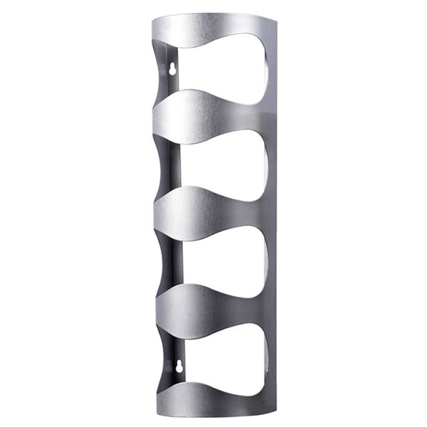

4 bottles stand rack display shelf holders bar wall wine rack grape wine bottle storage organizer hanging type stainless steel