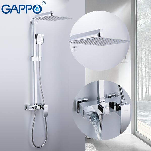 

gappo bathtub faucets massage showers for bathroom wall mounted shower heads waterfall rainfall bath mixer shower set