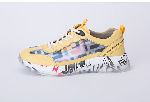 

2019 men's leather small white shoes leather sports students leisure mesh breathable running shoes wholesale design and custom factory, Black