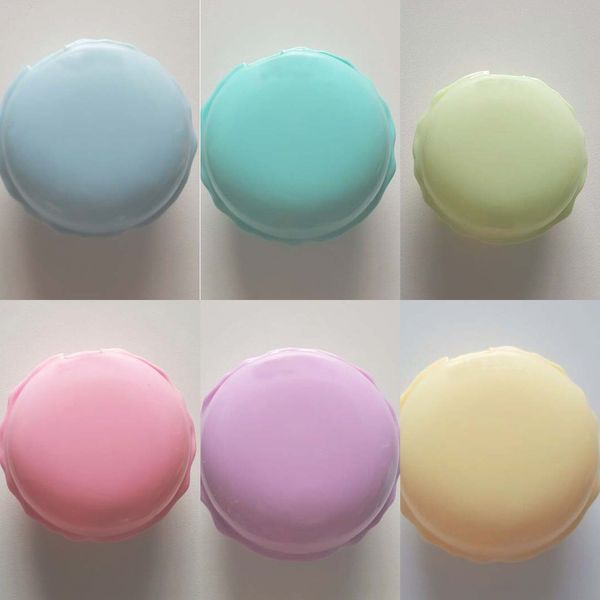 

boxed macaron invisible nursing box glasses contact lenses case glasses care case 037, Blue