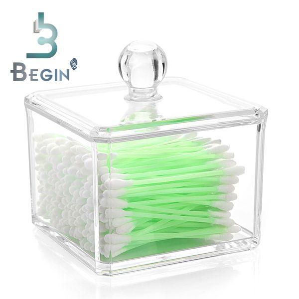 

acrylic organizer holder box cosmetic makeup cotton & pad box nail remover paper wipe & jewelry cases for home l office