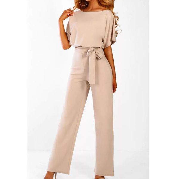 Dropship Jumpsuit Rompsers Женские комбинезоны Женские Комбинезоны 2020 Уличная Одежда Плюс Размер Ромпер Весна Летнее Начальник с коротким рукавом