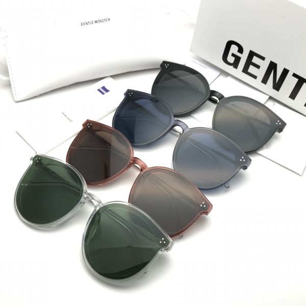 

gm brand designer sunglasses jack hi type gentle sunglasses for men and women monster uv 400 with original black boxes, White;black