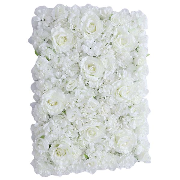 

pack of 3 artificial silk flower wall panel p prop wedding stage backdrop cream16 x 24 inch