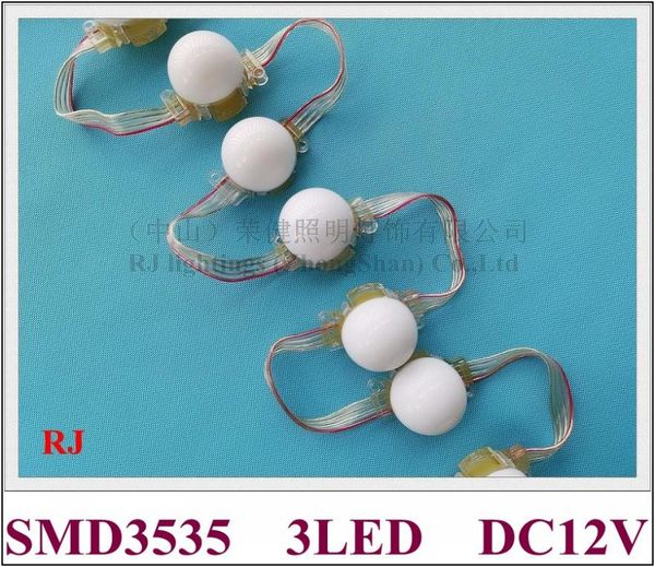 

модуль света пиксела сид подвергся действию света пункта молочно-белая крышка ip65 ic 2811 8206 smd 3535 3 сид dc12v 30mm * 30mm programmabl