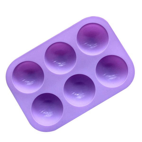 

6 hole half ball shape handmade soap mold silicone cake mold silicone molds for chocolate kitchen gargets other bakeware
