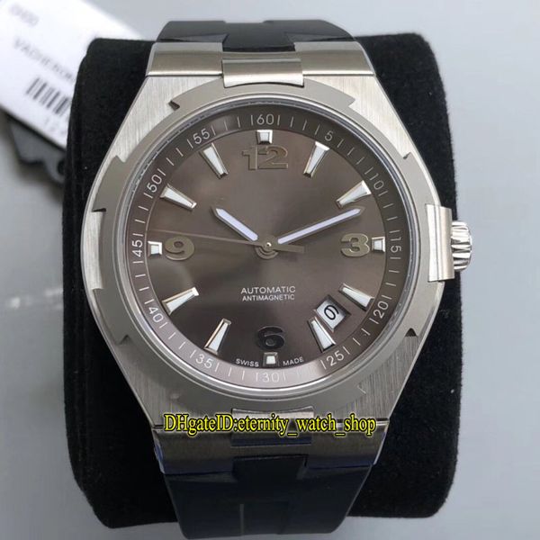 

date version 8f 9015 47040/000w-9500 gray dial japan miyota mens automatic sport watch 316l steel rubber case strap watches overse scct, Slivery;brown