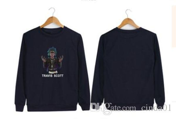 

трэвис скотт нью-уорт mens конструктора пуловер astroworld вскользь фуфайки hip hop high street пуловер бесплатная доставка, Black