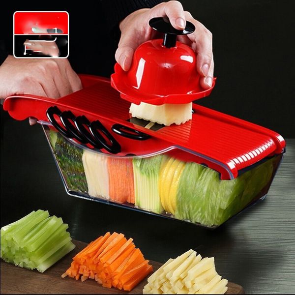 

multi-function mandoline slicer vegetable cutter shredder grater slicer