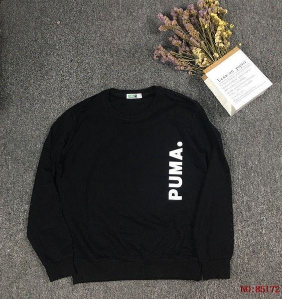 

puma puma 93666t черный белый пуловер o-образным вырезом с длинными рукавами свитер спортивная осень свитер мужчины женщины любители свободн, Black