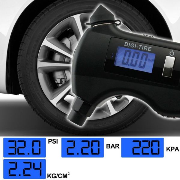 

multifunctional car window breaker seat belt cutter detector car digital tire pressure gauge