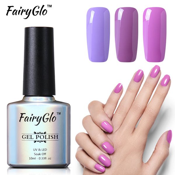

fairyglo 10ml solid color series nail polish nail varnish soak off lucky lacquer base coat glue primer nagellak vernis ink