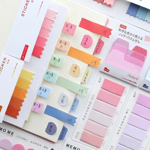 

ducation & Office Supplies Sharkbang 60/80 Sheets Gradient Color N times Sticky Index Note Post Sticker Bookmark To Do List Paperlaria Sc...