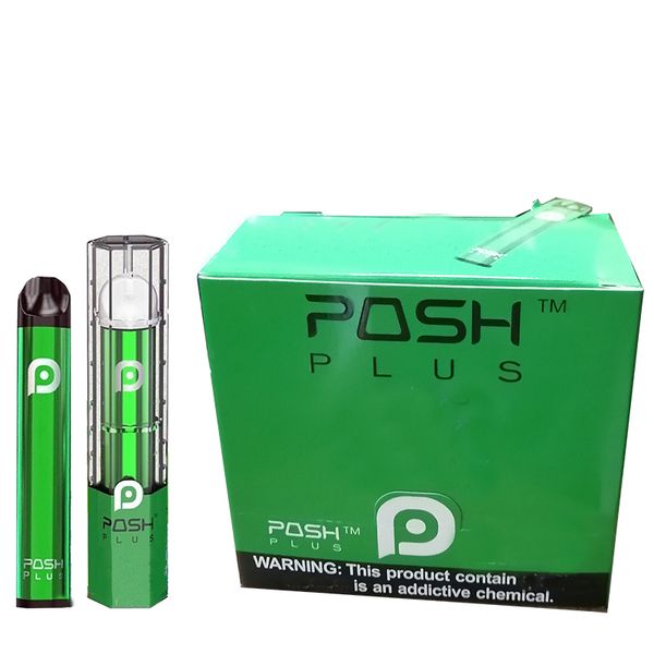 

Одноразовые Vape Pen Device стручки Posh Plus Стик Pod 2,0 мл тележки Наборы 450mAh батареи Пакет 500 затяжек