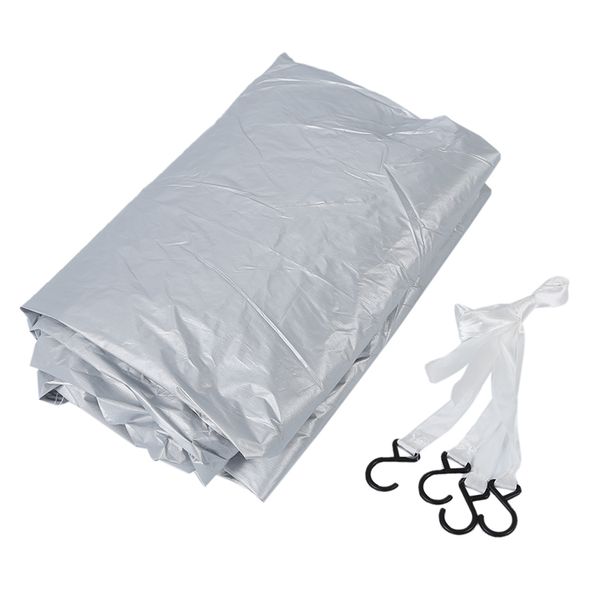 

waterproof outdoor car cover sun rain dust snow protection silver m
