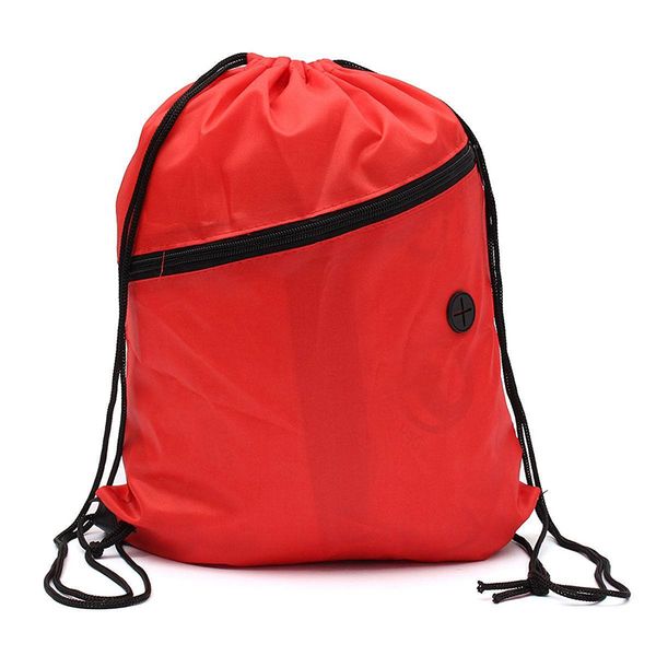 

book bag with cord sports gym swimming pe dance shoe backpack black