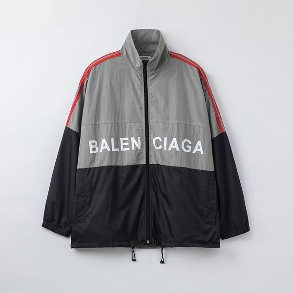 

EURO Новая тенденция мужской Luxury куртка женская мужская марка пальто Негабаритные моды Ветровка 4 цвета Лоскутное S-XL Повседневный стиль B105043Z