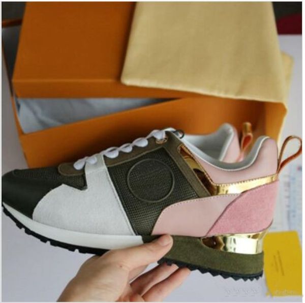 

2019 new luxury leather casual shoes women designer sneakers men shoes genuine leather fashion mixed color original box, Black
