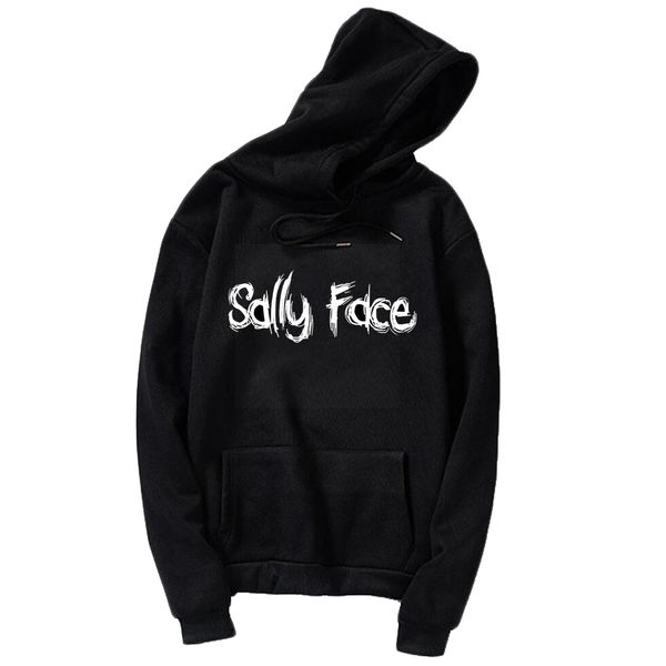 

sally face hoodies women vogue popular game print bts sweatshirt streetwear clothes kpop hooded hoodie long sleeve sweat femme, Black