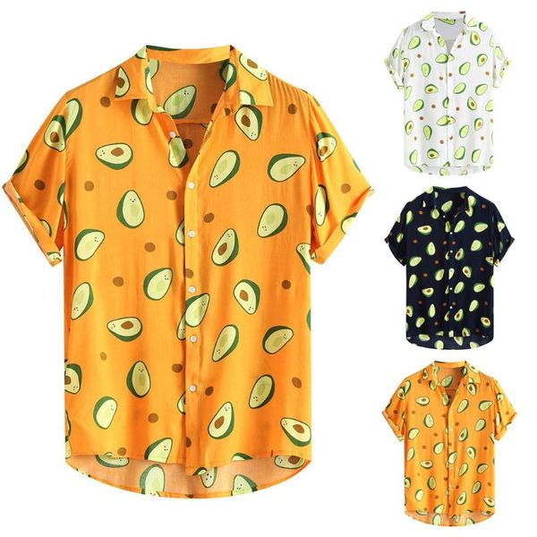 

fluorescent color men shirt summer breathable hawaiian shirt camisa masculina brand casual male printed plus size, White;black