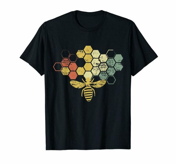 

black vintage beekeeper honey bee t-shirt men's s-3xl us cotton more size and colors tee shirt, White;black