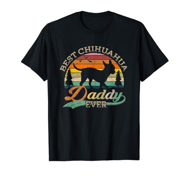 

funny chihuahua tee shirt father's gift for dog dad men-men's t-shirt-black, White;black