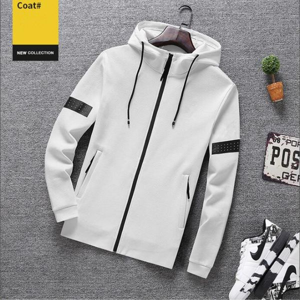 

new mens designer spring bomber hooded jacket men casual slim windbreaker fashion jacket male outwear zipper thin coat clothingv92b, Black;brown