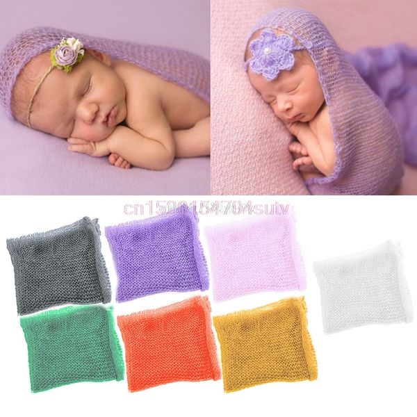 

baby newborn boy girl crochet knit mohair wrap cloth pgraphy p props #h055#