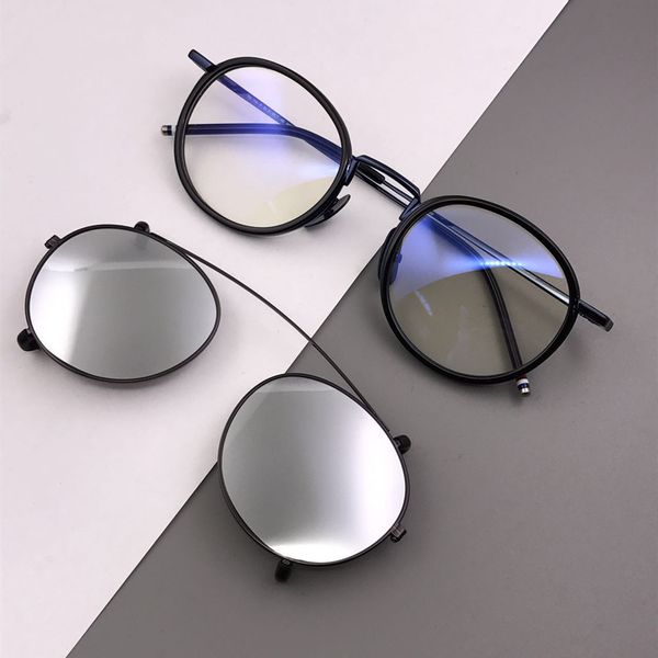 

wholesale- polarized clip rim brand design mypoia eyeglasses spectacle, Silver