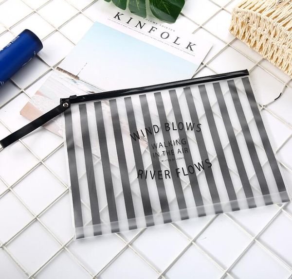 

200pcs cosmetic bags pvc waterproof toiletry cases travel organizer bath wash bag pouch pencil case