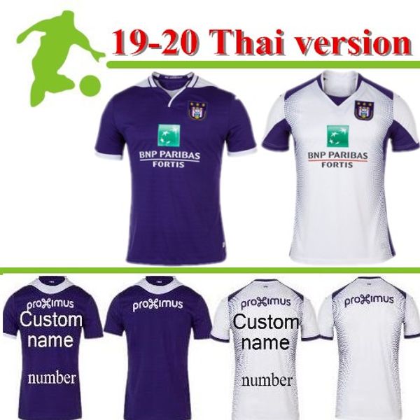 

2019 2020 rsc anderlecht verschaeren soccer jersey 19 20 rsca uitshirt home away camiseta football shirt kompany maillots de football, Black;yellow