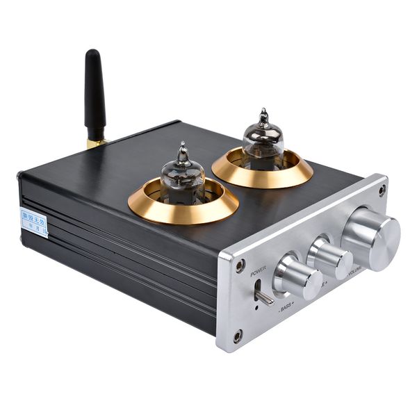 

aiyima bile 6j1 tube preamp tube amplifier bluetooth 4.2 hifi buffer audio preamplifier treble bass adjustment 12v home theater