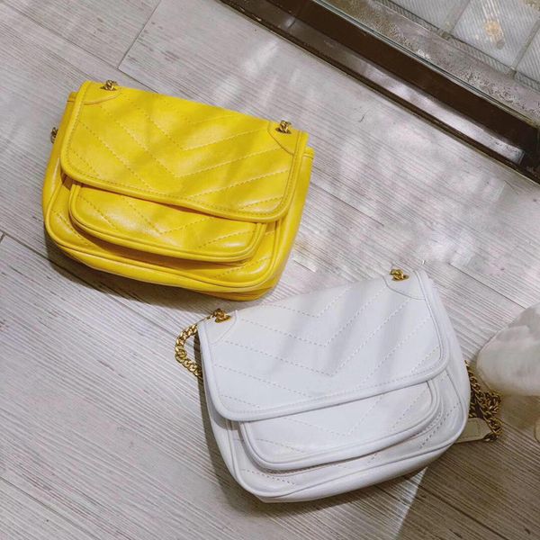 

women's bag handbag 2020 new diagonal cross-chain striped women's bag purses and handbags women