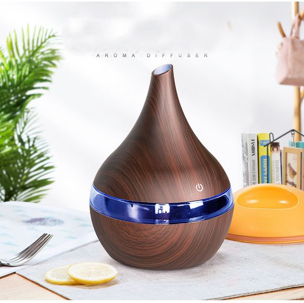 

новый usb electric aroma диффузор led wood увлажнитель воздуха эфирное масло ароматерапия машина холодный очиститель maker для дома ароматы