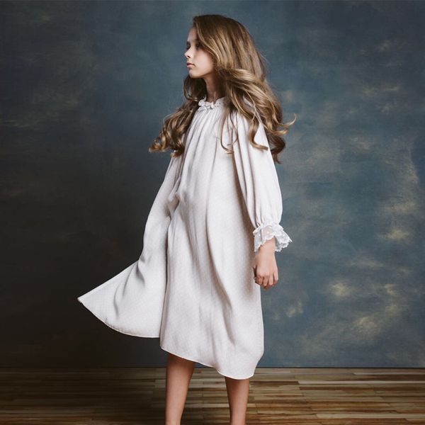 

zmhyaoke 2020 лето новые детская одежда главная услуги девушки полька dot lace nightdress рождество пижама для малышей девушки одежда, Blue;red