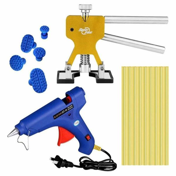 

16pcs glue gun lifter puller tab car paintless dent removal repair pdr tools kit