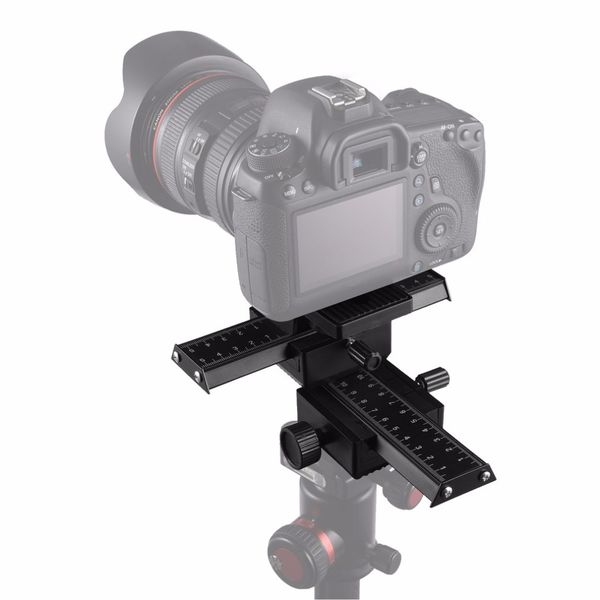 

pro 4 way magnesium alloy macro-focusing rail slider close-up shooting pgraphy tripod head for dslr camera