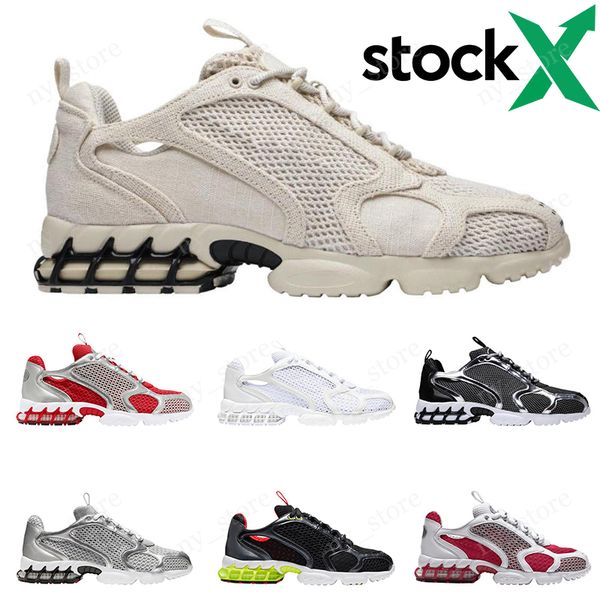 

zoom spiridon caged 2020 mens running shoes metallic silver black triple white pure platinum men womens trainer chaussures sports sneakers