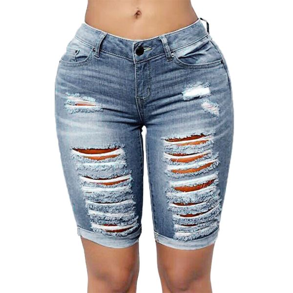 

light blue denim shorts lady cotton high waisted fashion button pockets skinny women ant shorts summer jean shorts#g30