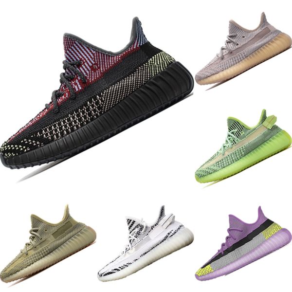 

С Носок и брелки 2020 Кокосовое V2 PrimeKnit Дышащие кроссовки Оригиналы Kanye West Кокосовое